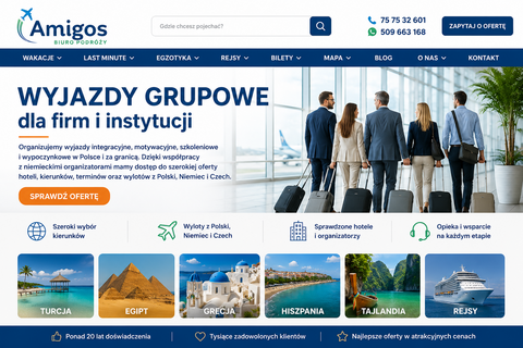 Wyjazdy grupowe dla firm i instytucji – organizacja wyjazdów firmowych w Polsce i za granicą
